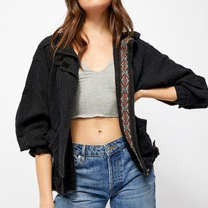 Free People Jayde Safari Bomber Jacket